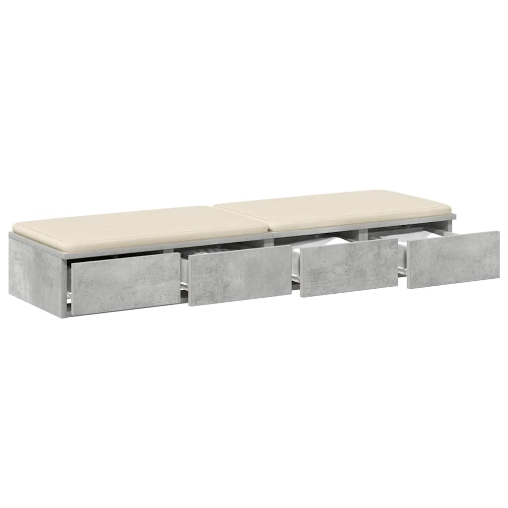 Zásuvky Pod Postel Betonově Šedá 120 X 36,5 X 16,5 Cm