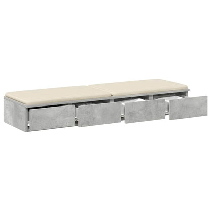 Zásuvky Pod Postel Betonově Šedá 120 X 36,5 X 16,5 Cm