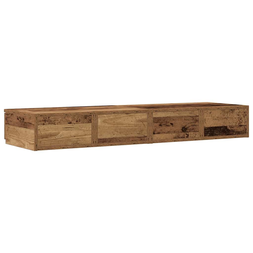 Zásuvky Pod Postel Staré Dřevo 120 X 36,5 X 16,5 Cm