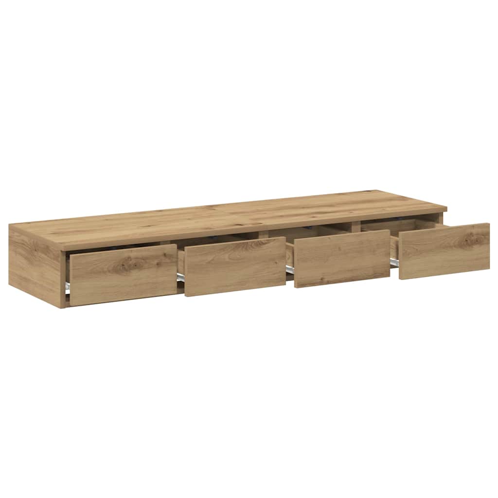 Zásuvky Pod Postel Artisanový Dub 120 X 36,5 X 16,5 Cm