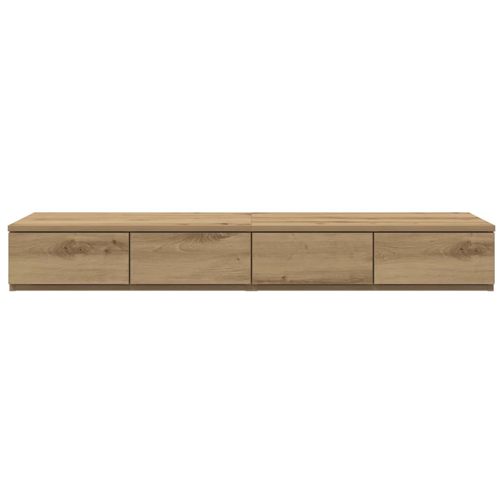 Zásuvky Pod Postel Artisanový Dub 120 X 36,5 X 16,5 Cm