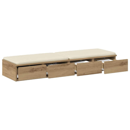 Zásuvky Pod Postel Artisanový Dub 120 X 36,5 X 16,5 Cm