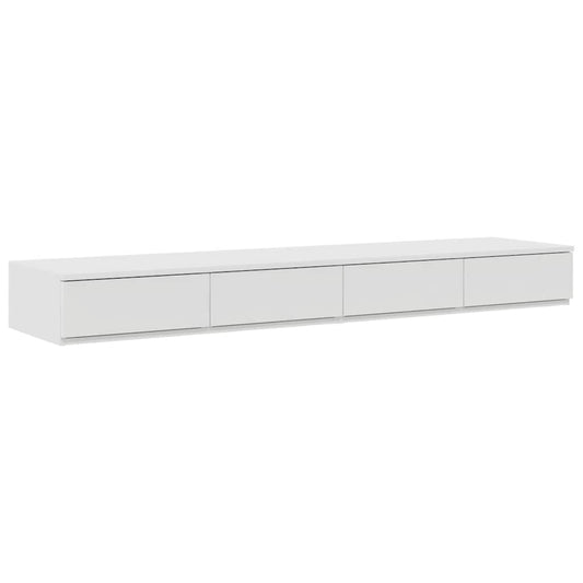Zásuvky Pod Postel Bílá 140 X 36,5 X 16,5 Cm Kompozitní Dřevo