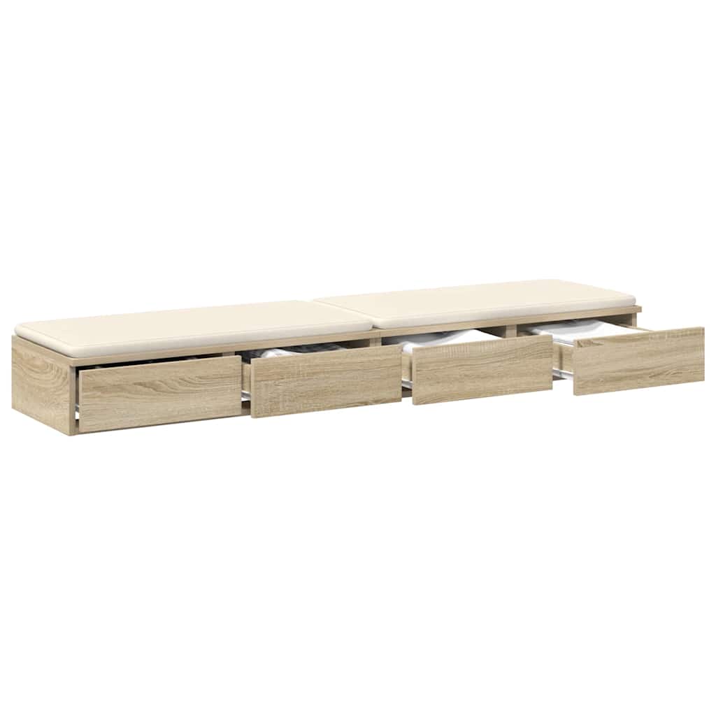 Zásuvky Pod Postel Sonoma Dub 140 X 36,5 X 16,5 Cm