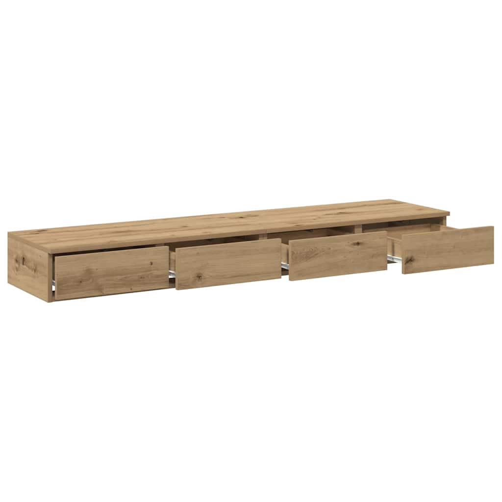 Zásuvky Pod Postel Artisanový Dub 140 X 36,5 X 16,5 Cm