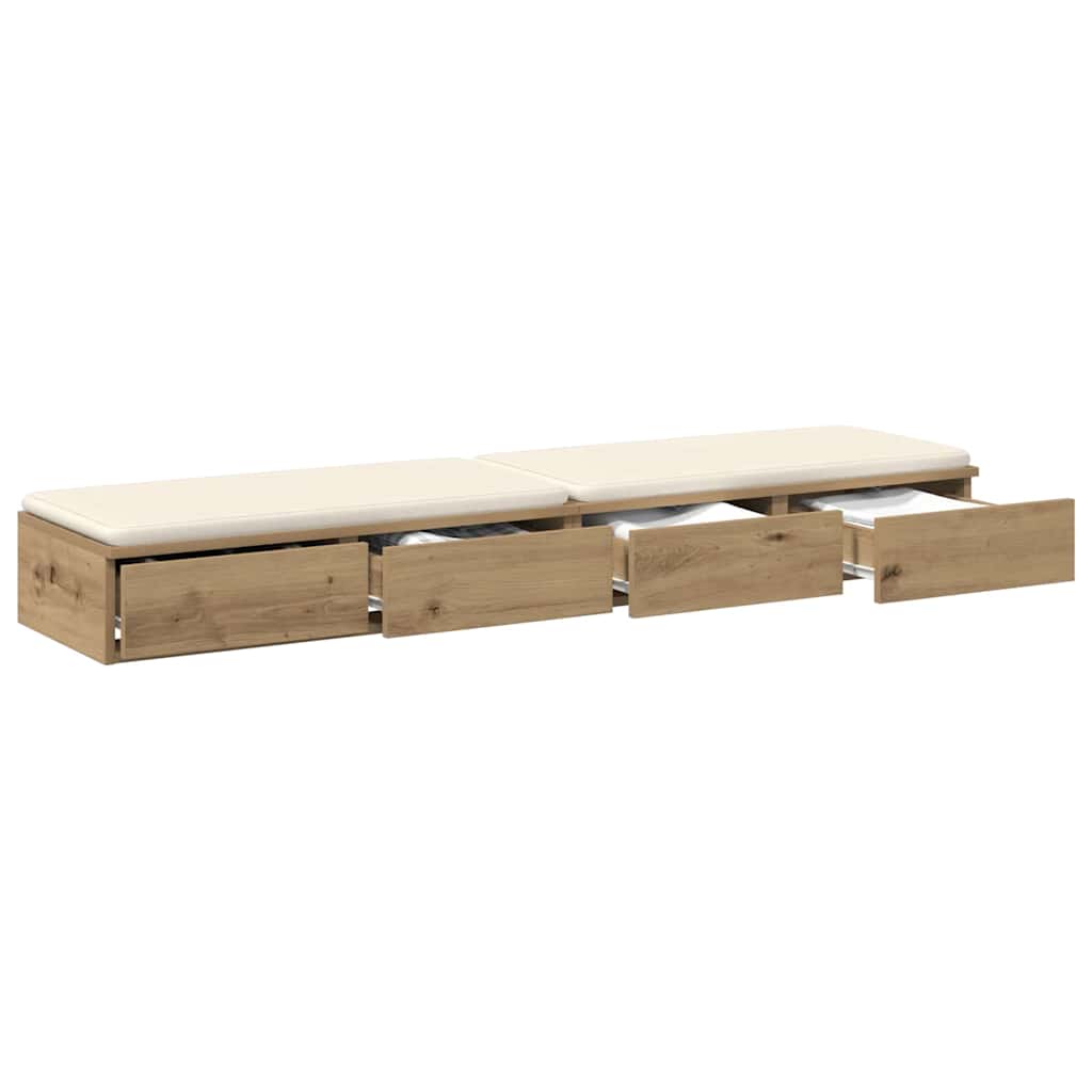 Zásuvky Pod Postel Artisanový Dub 150 X 36,5 X 16,5 Cm