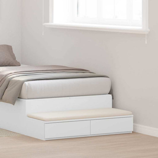 Zásuvky Pod Postel Bílá 75 X 36,5 X 16,5 Cm Kompozitní Dřevo