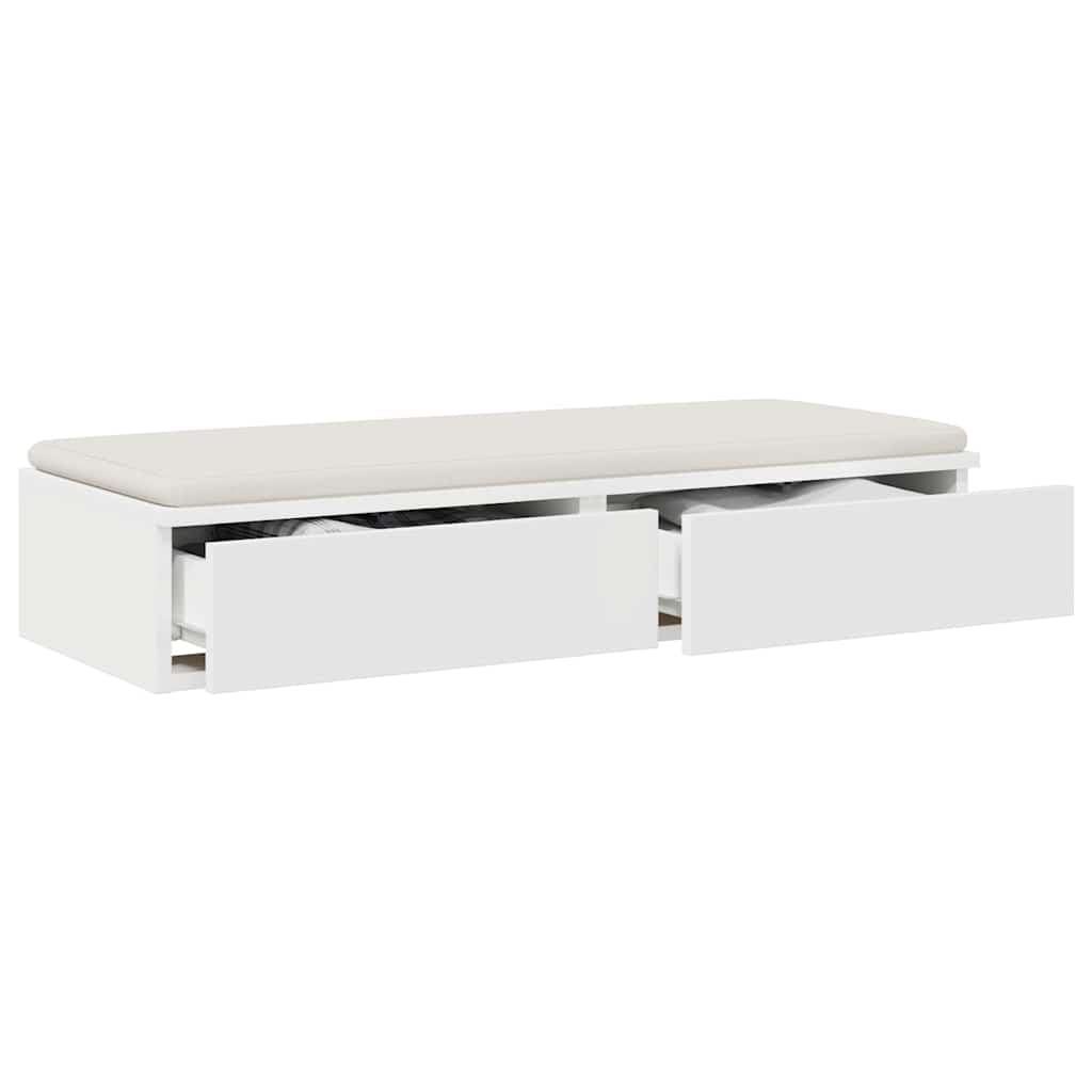 Zásuvky Pod Postel Bílá 75 X 36,5 X 16,5 Cm Kompozitní Dřevo