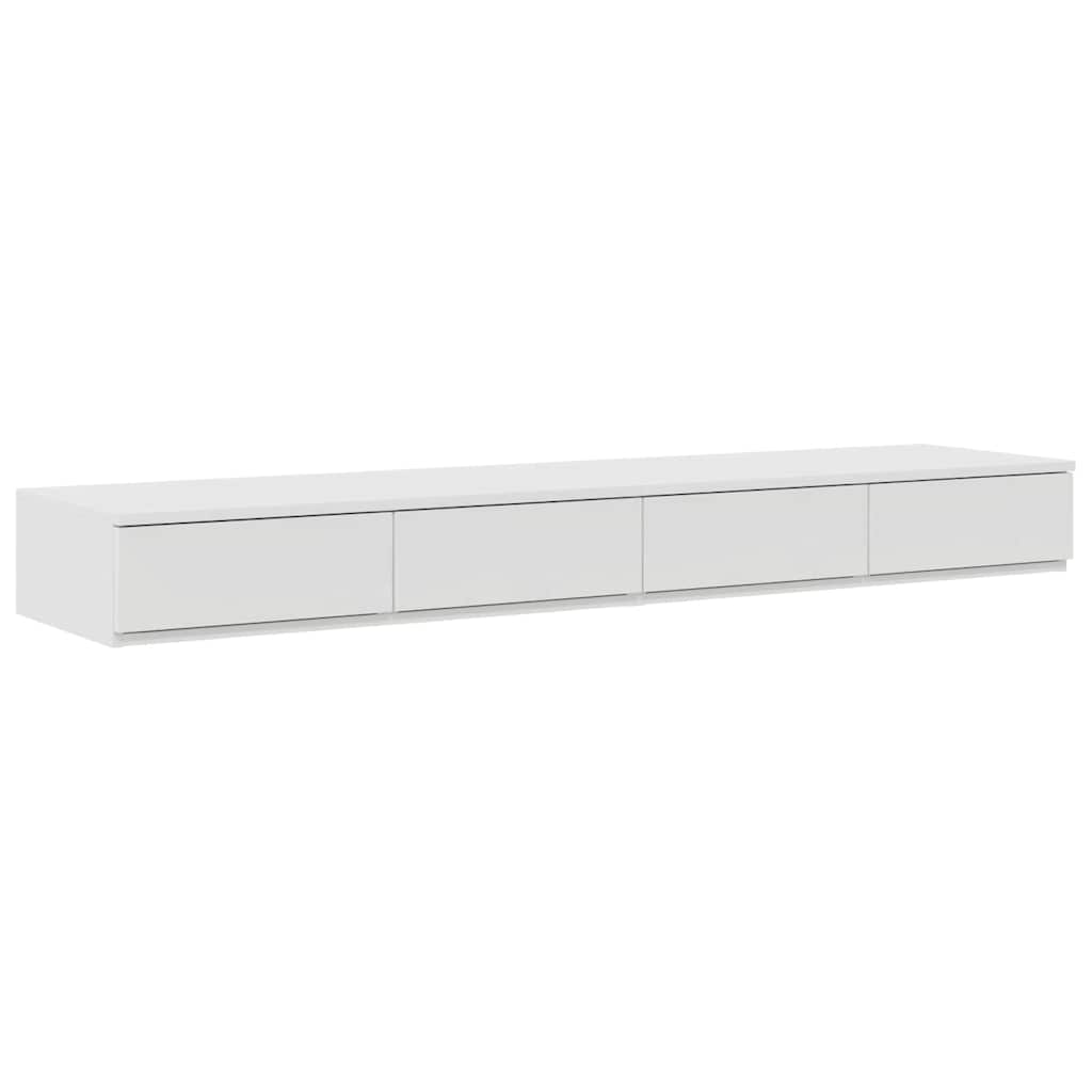 Zásuvky Pod Postel Bílá 160 X 36,5 X 16,5 Cm Kompozitní Dřevo