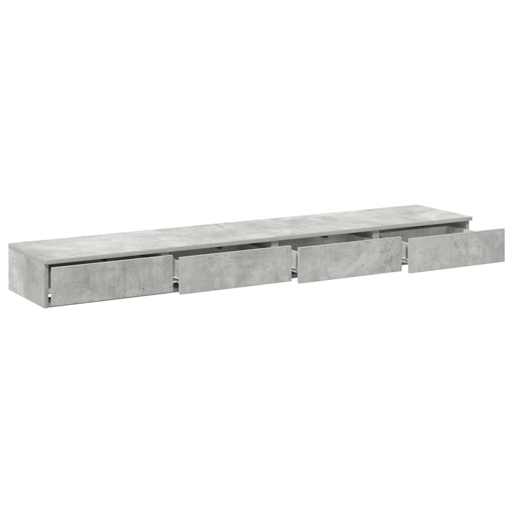 Zásuvky Pod Postel Betonově Šedá 180 X 36,5 X 16,5 Cm