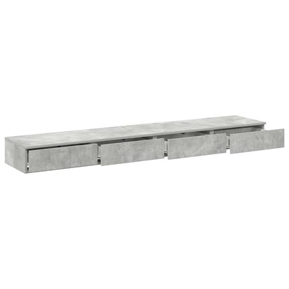 Zásuvky Pod Postel Betonově Šedá 180 X 36,5 X 16,5 Cm