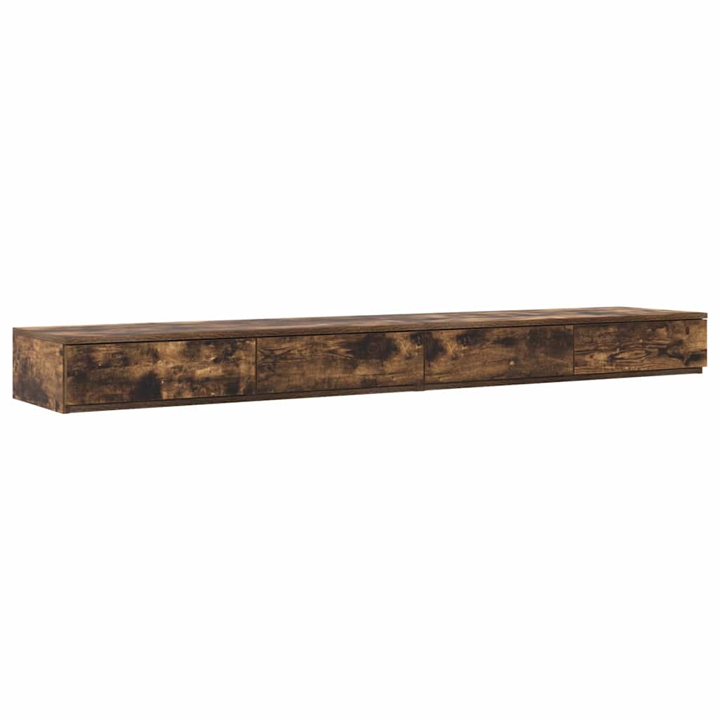 Zásuvky Pod Postel Se Zásuvkou Kouřový Dub 180 X 36,5 X 16,5 Cm