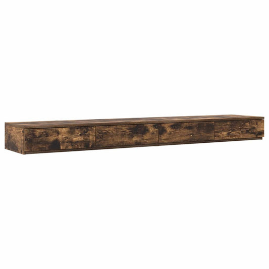 Zásuvky Pod Postel Se Zásuvkou Kouřový Dub 180 X 36,5 X 16,5 Cm