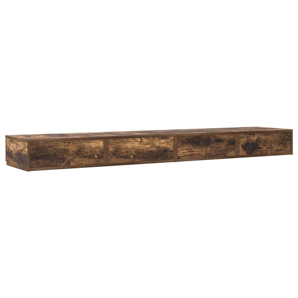 Zásuvky Pod Postel Se Zásuvkou Kouřový Dub 180 X 36,5 X 16,5 Cm