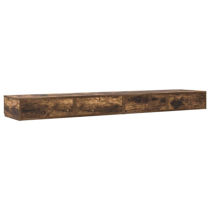 Zásuvky Pod Postel Se Zásuvkou Kouřový Dub 180 X 36,5 X 16,5 Cm