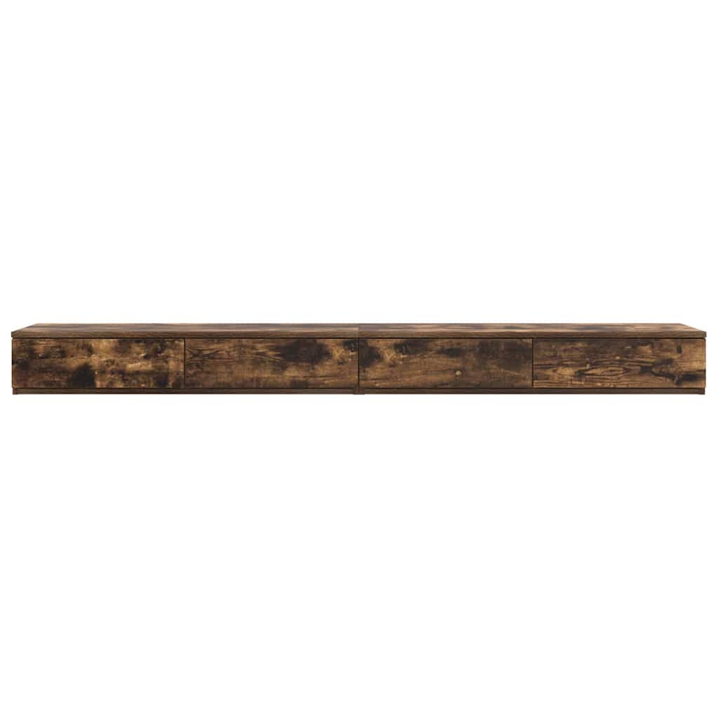 Zásuvky Pod Postel Se Zásuvkou Kouřový Dub 180 X 36,5 X 16,5 Cm