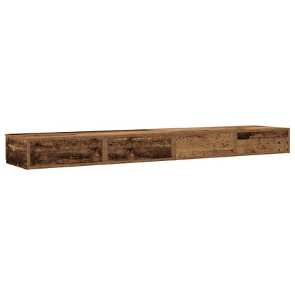 Zásuvky Pod Postel Se Zásuvkou Staré Dřevo 180 X 36,5 X 16,5 Cm