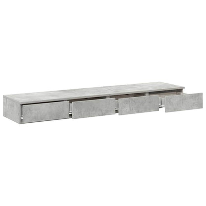 Zásuvky Pod Postel Betonově Šedá 135 X 36,5 X 16,5 Cm
