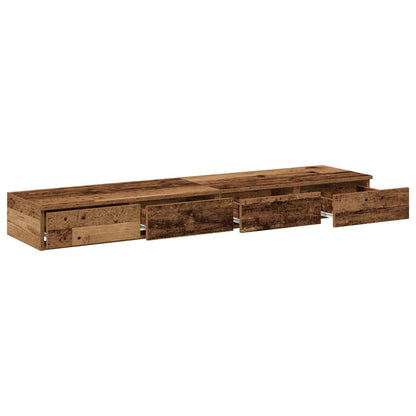 Zásuvky Pod Postel Staré Dřevo 135 X 36,5 X 16,5 Cm