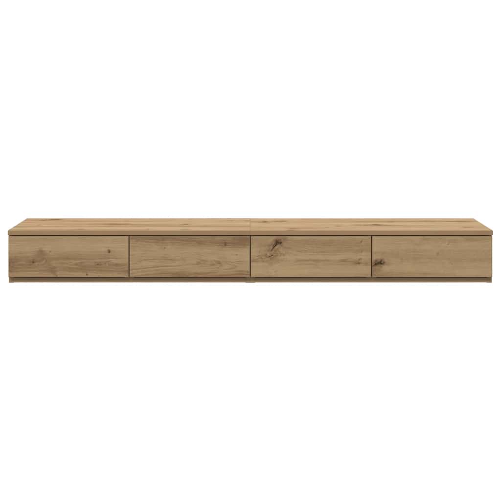 Zásuvky Pod Postel Artisanový Dub 135 X 36,5 X 16,5 Cm