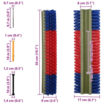 Kartáče Na Dobytek Červená A Modrá 50 X 17 X 9 Cm Pp