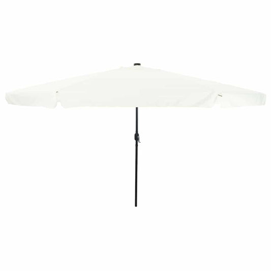 Zahradní Slunečník 395 X 395 X 245 Cm Polyester Kulatý