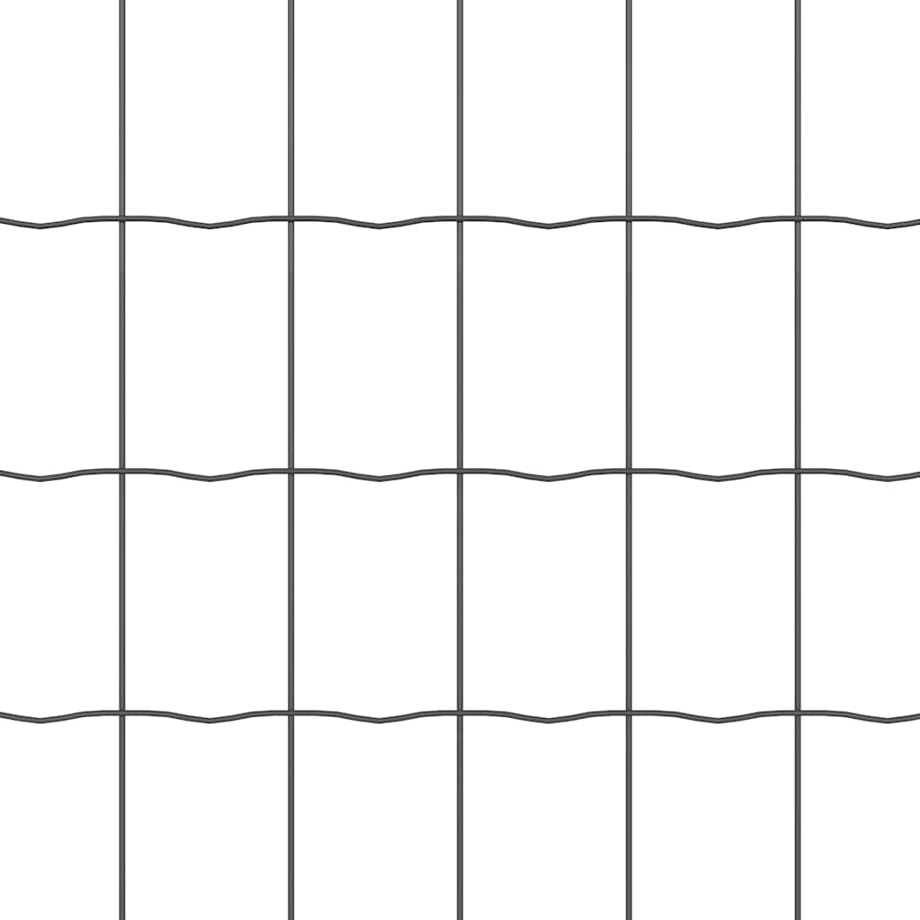 Euro Plot S Pilotem 10 X 0,6 M Ocel Potažená Pvc Šedá Síťovina