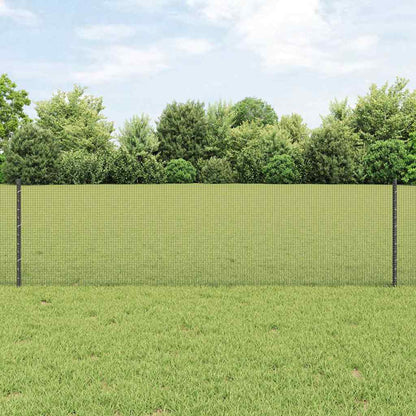 Svařovaná Drátěná Plotovina S Tyčkami 10 X 0,6 M Šedá Síťovina