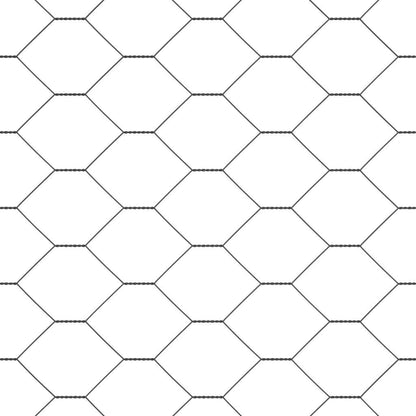 Hexagonální Plot S Podpěrou 10 X 0,5 M Ocel Potažená Pvc Šedá