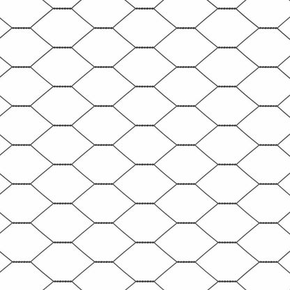 Hexagonální Plot S Podpěrou 10 X 0,6 M Ocel Potažená Pvc Šedá