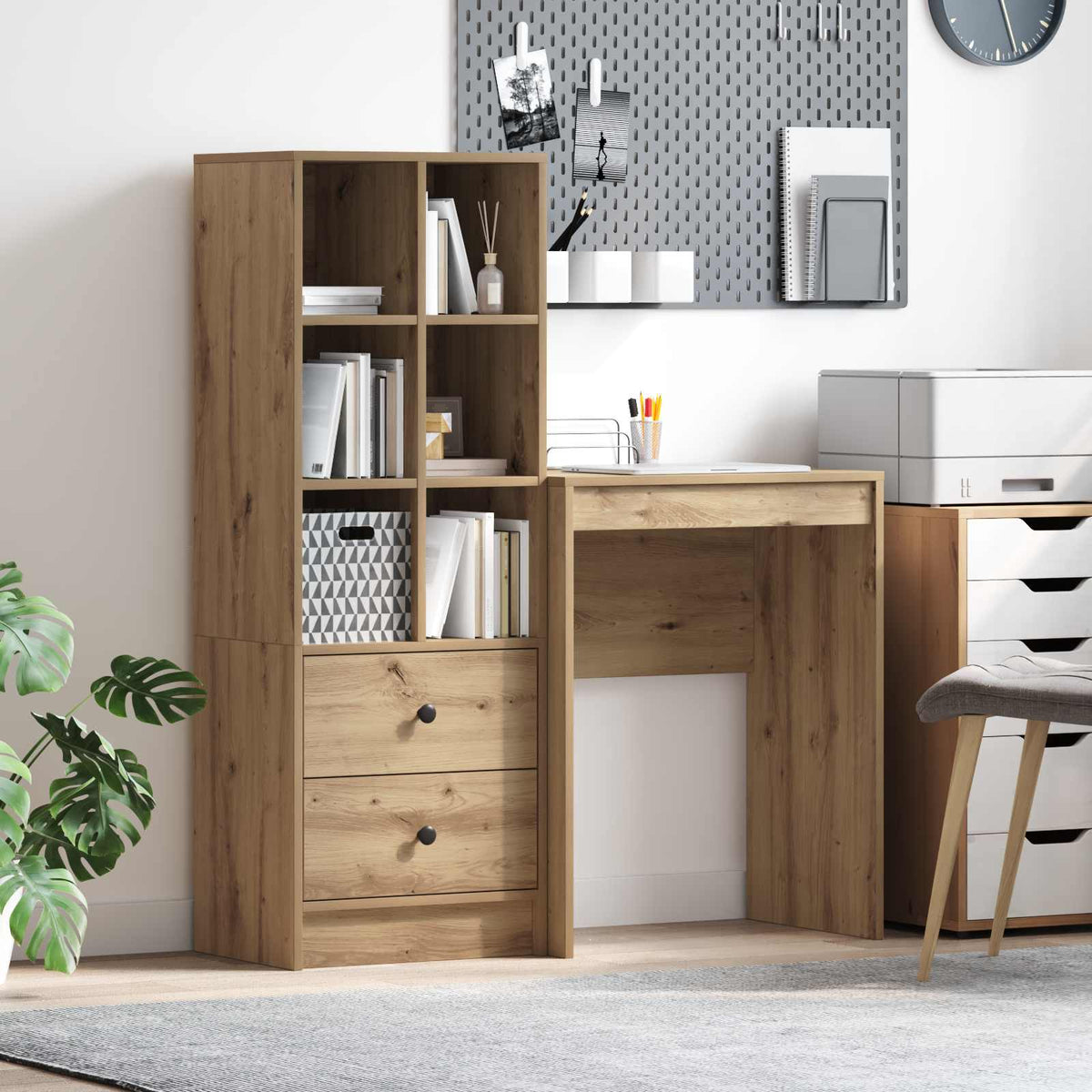 Stůl Sonoma Dub 125,5 X 40 X 127 Cm 2 Ks