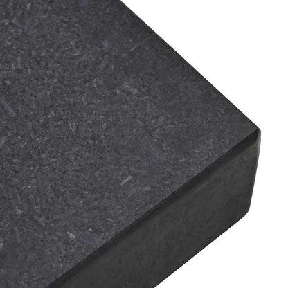 Základna Pro Slunečník Černá 45 X 25 X 45 Cm Žula