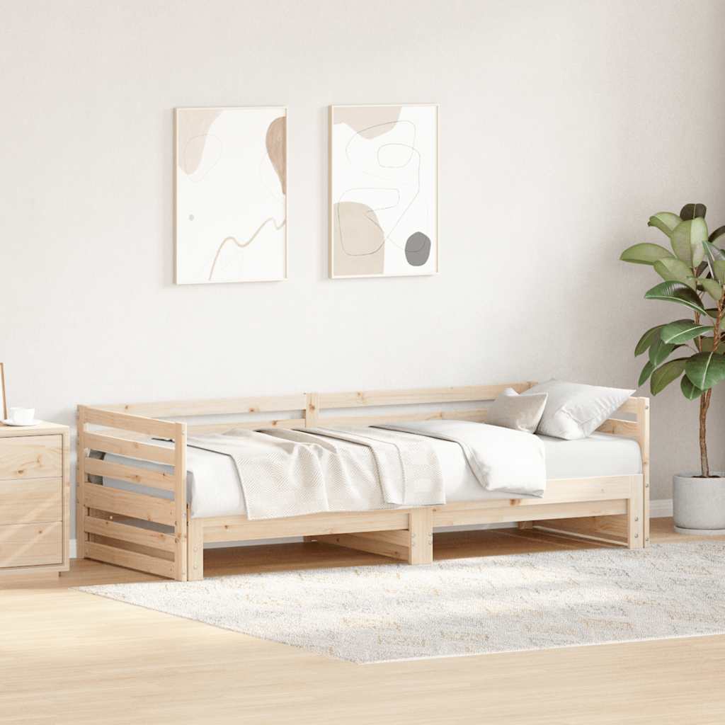 Denní Postel S Výsuvnou Postelí Bez Matrace 80X200 Cm
