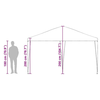 Party Stan 400 X 400 X 266 Cm Polyethylen A Ocel