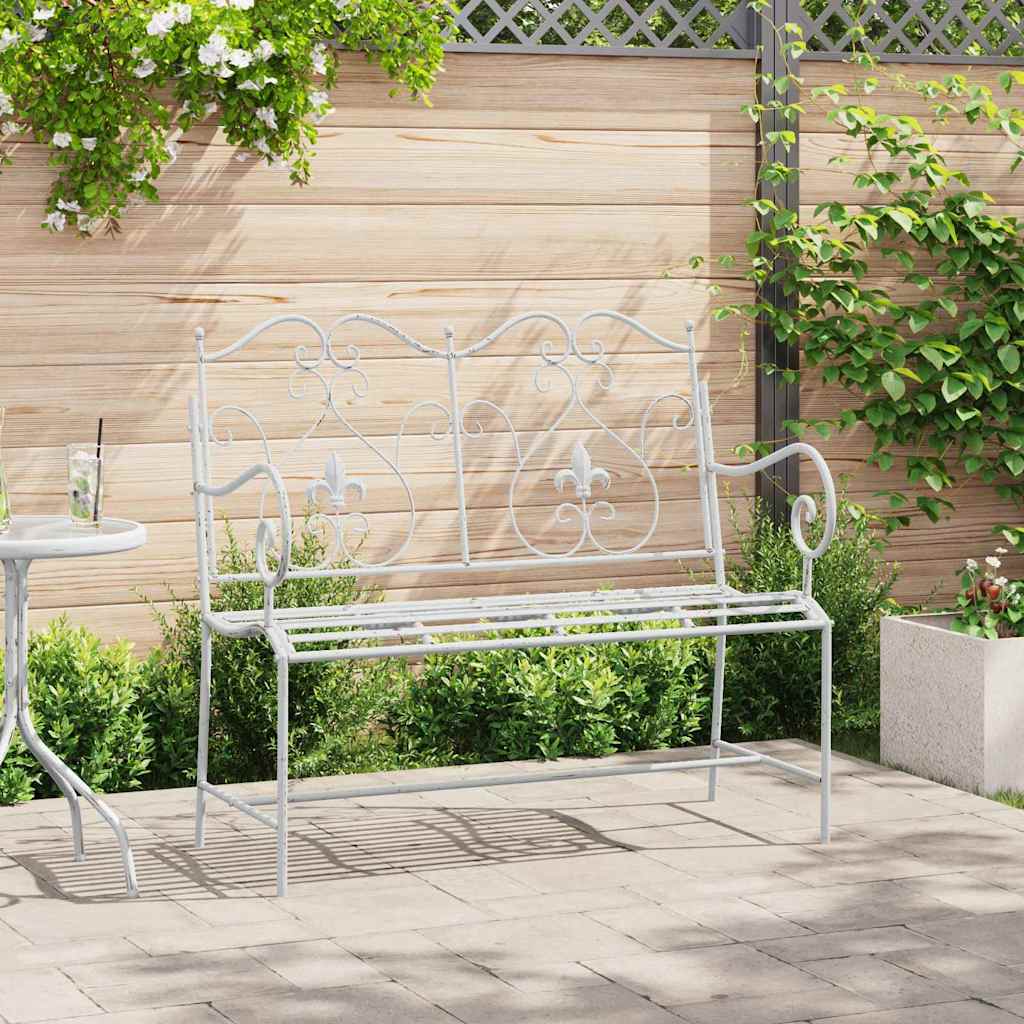 Zahradní Lavice 2 -Seater 104 X 54 X 93 Cm Ocel