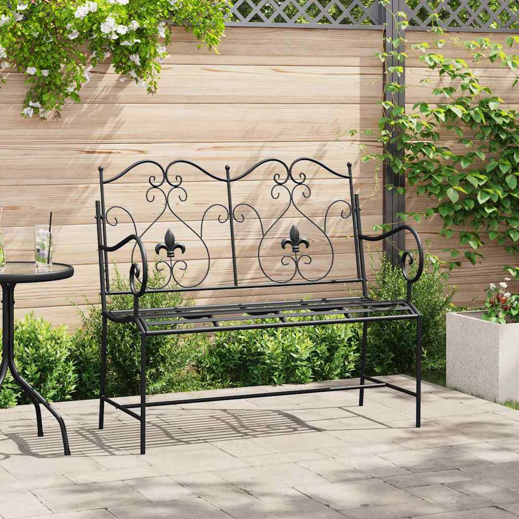 Zahradní Lavice 2 -Seater 104 X 54 X 93 Cm Ocel