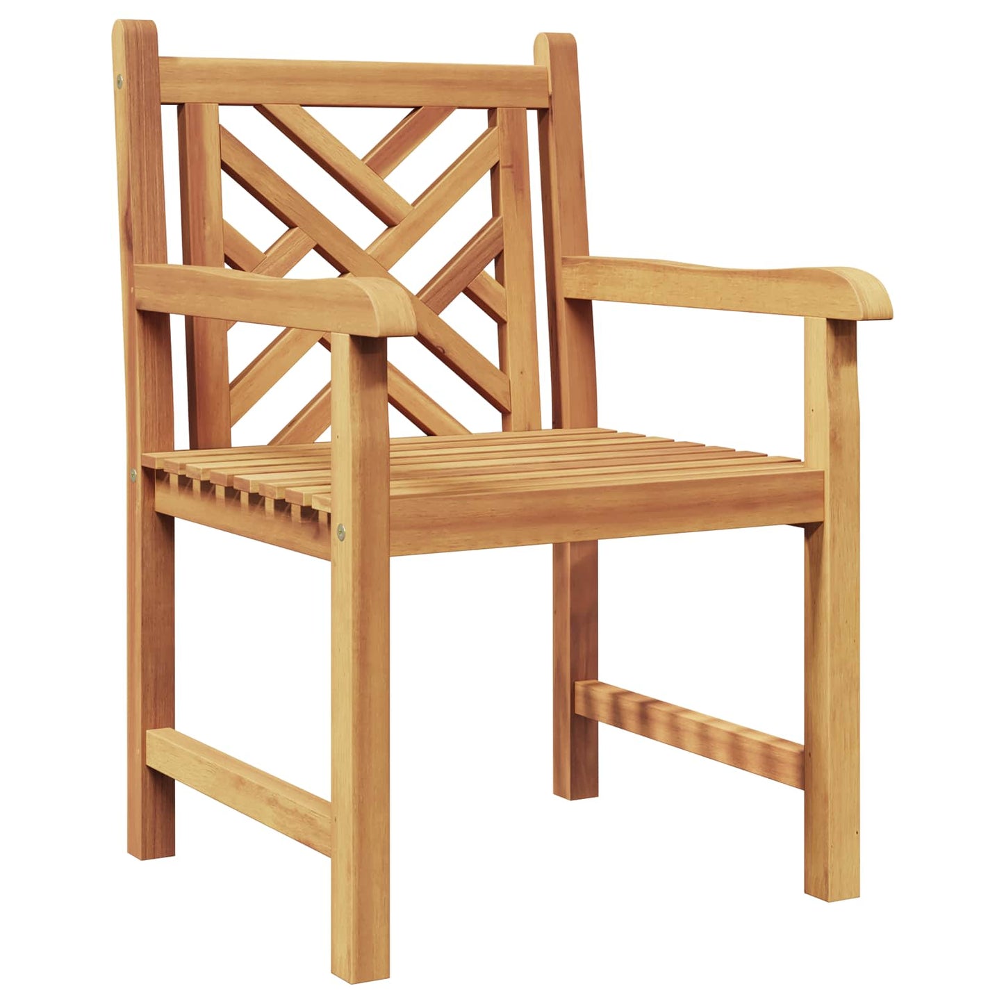 Zahradní Křeslo 2 Pcs 60 X 58 X 90 Cm Pevné Teakové Dřevo