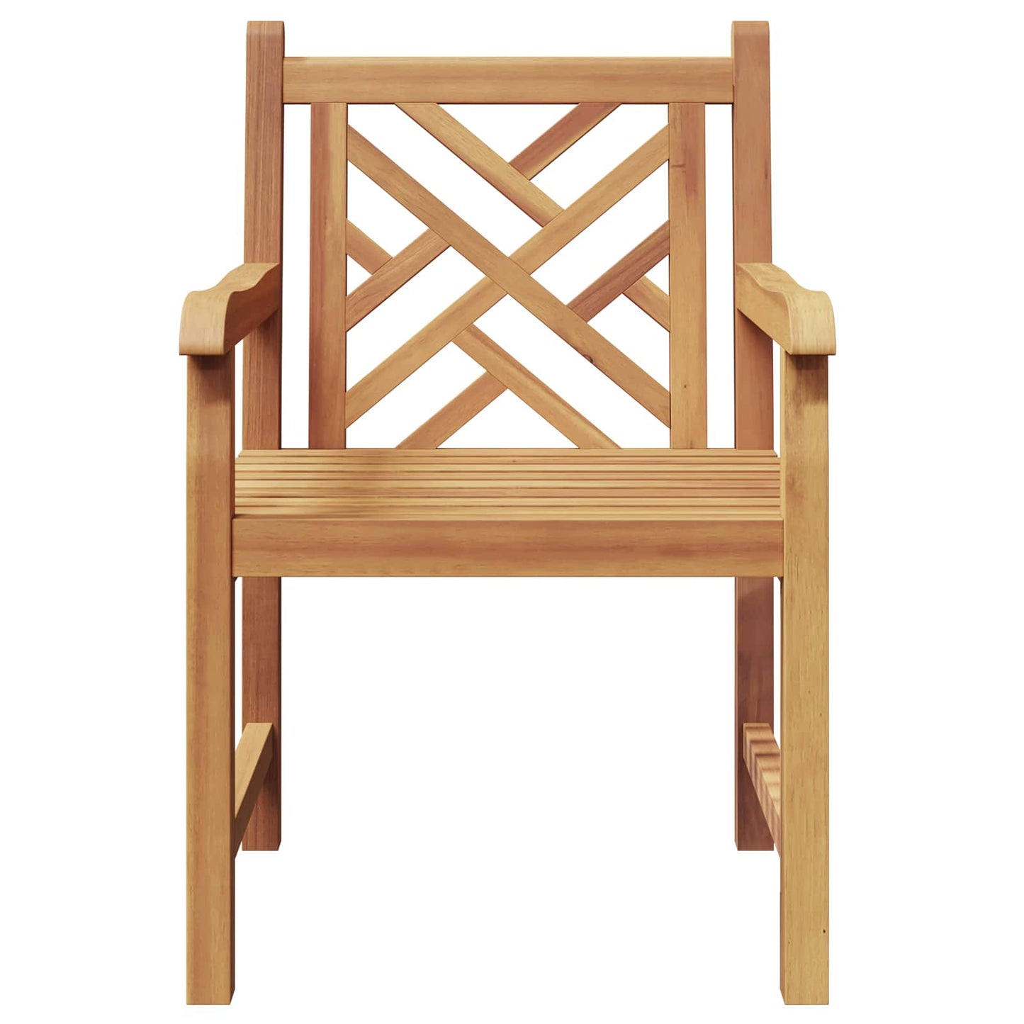 Zahradní Křeslo 2 Pcs 60 X 58 X 90 Cm Pevné Teakové Dřevo