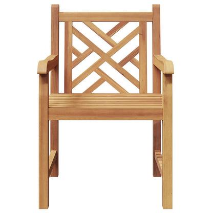 Zahradní Křeslo 2 Pcs 60 X 58 X 90 Cm Pevné Teakové Dřevo