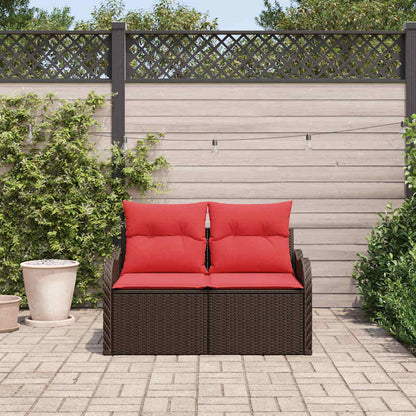 Zahradní Sofa S Polštářem 121 X 62 X 69 Cm Polyratan
