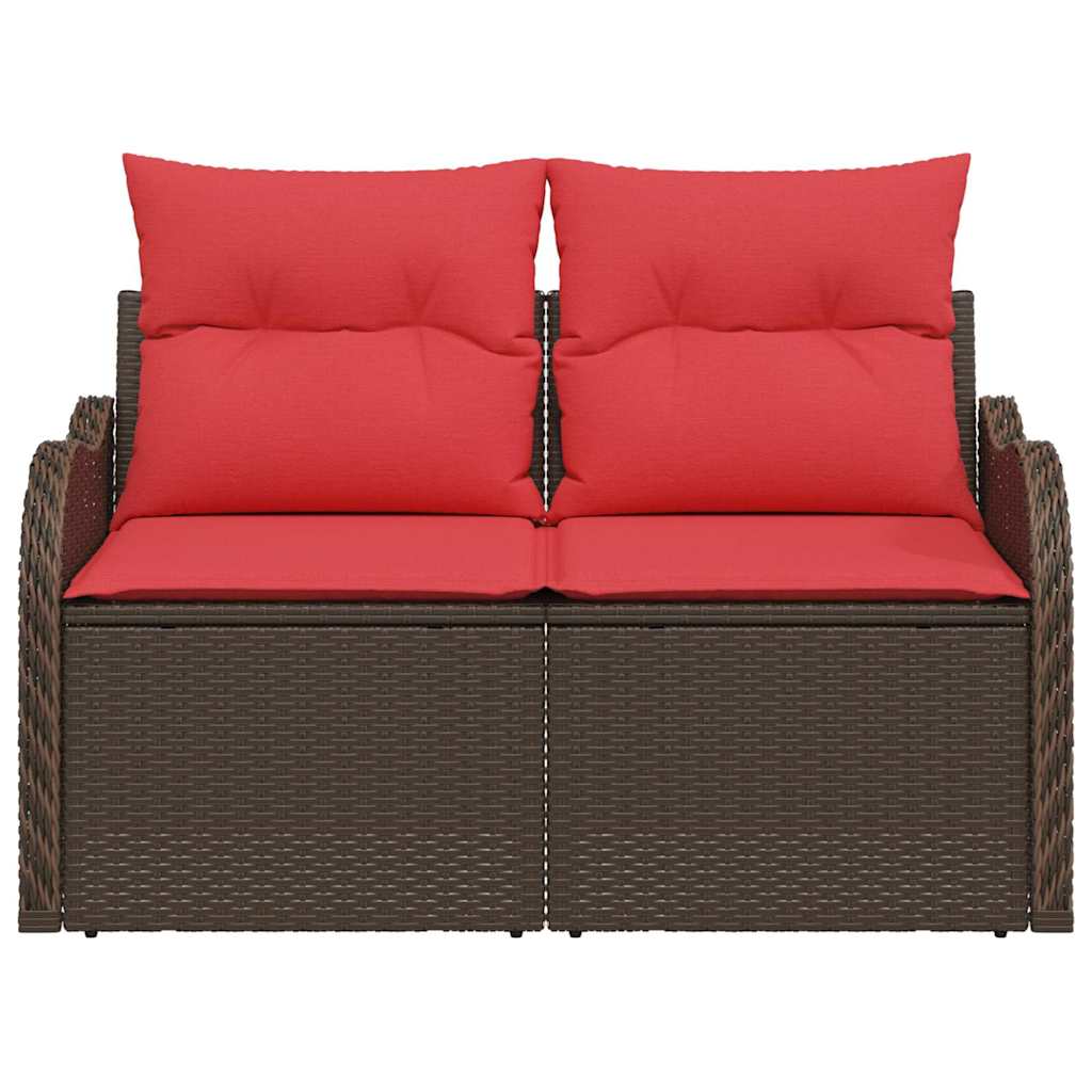 Zahradní Sofa S Polštářem 121 X 62 X 69 Cm Polyratan