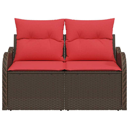 Zahradní Sofa S Polštářem 121 X 62 X 69 Cm Polyratan