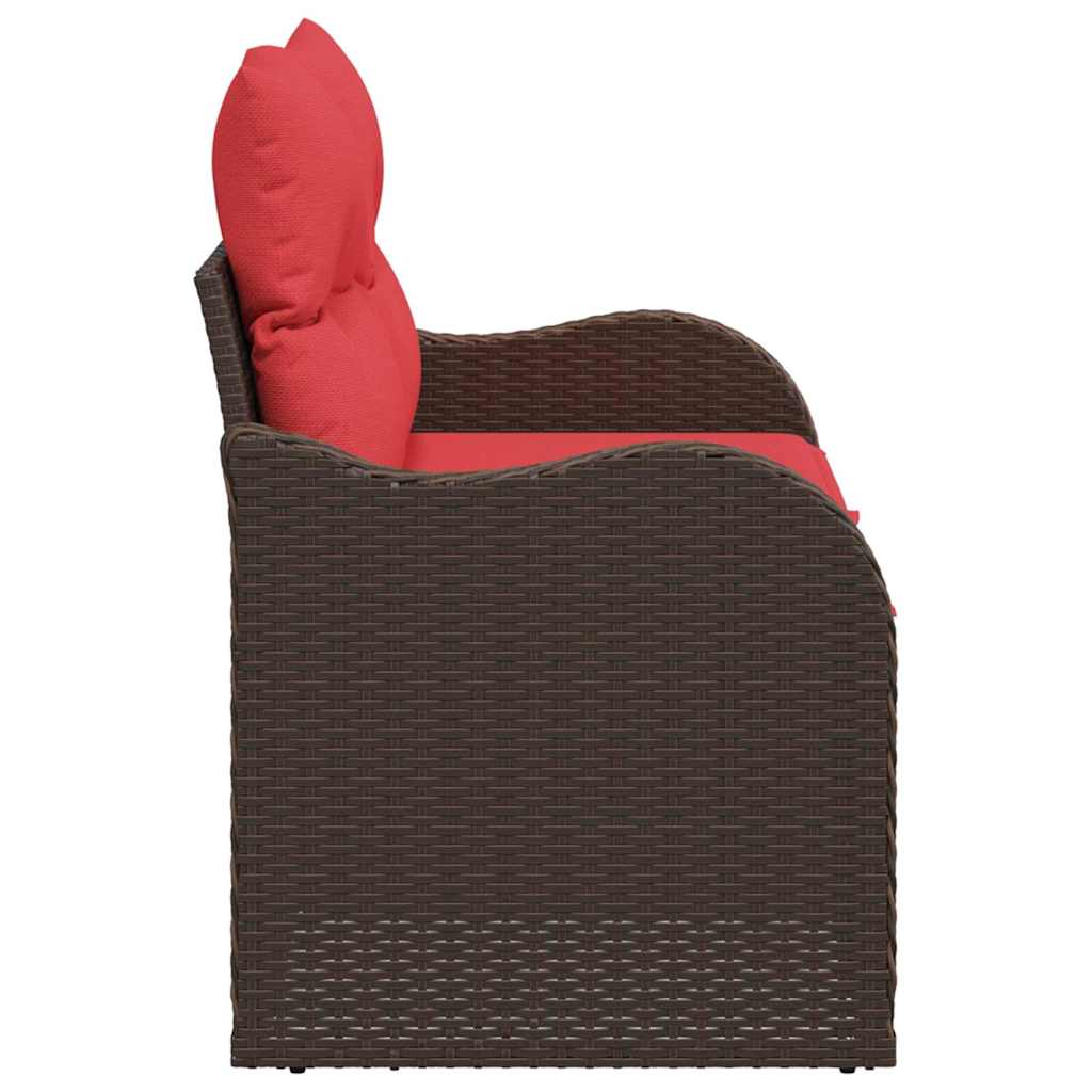 Zahradní Sofa S Polštářem 121 X 62 X 69 Cm Polyratan