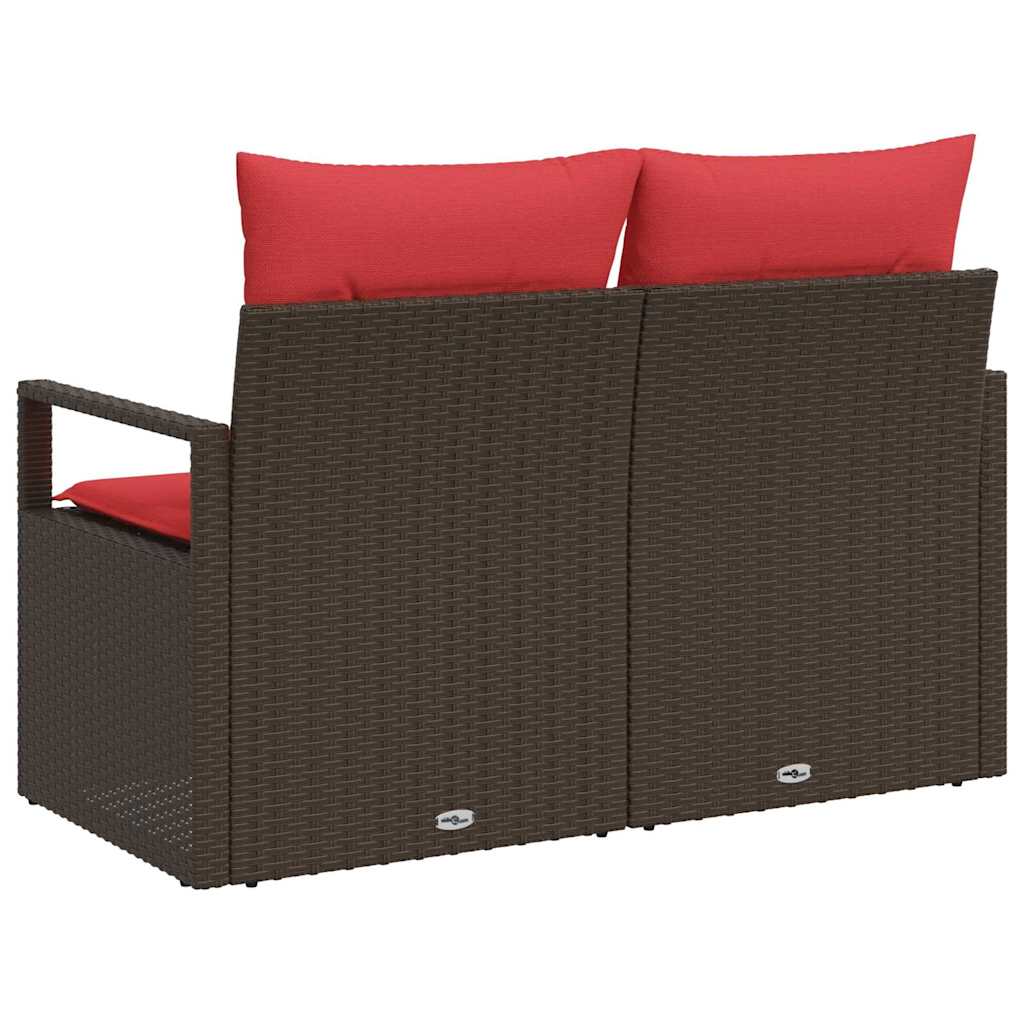 Zahradní Sofa S Polštářem 120 X 62 X 69 Cm Polyratan