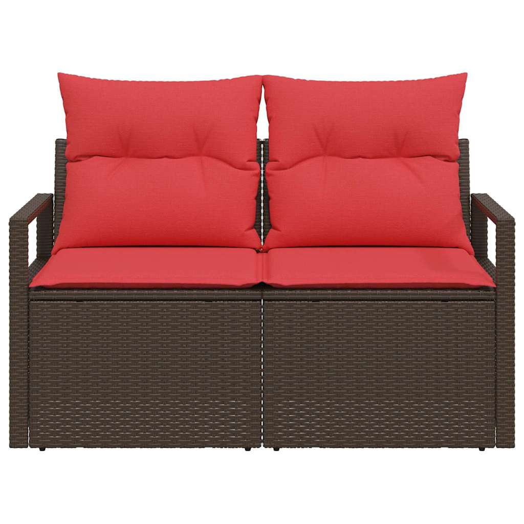 Zahradní Sofa S Polštářem 120 X 62 X 69 Cm Polyratan