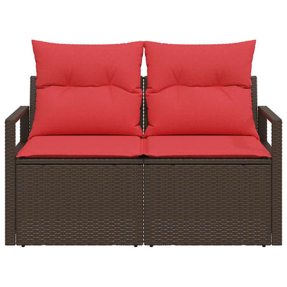 Zahradní Sofa S Polštářem 120 X 62 X 69 Cm Polyratan