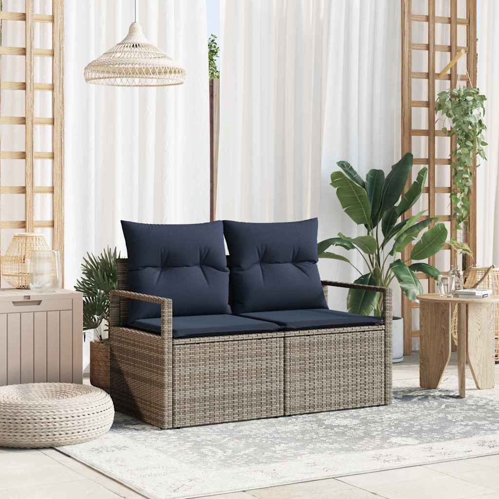 Zahradní Sofa S Polštářem 120 X 62 X 69 Cm Polyratan