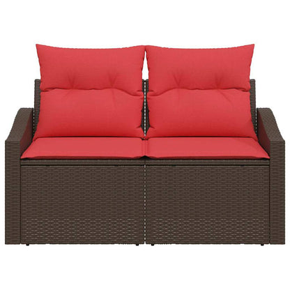 Zahradní Sofa Hnědá 123 X 62 X 69Cm Polyratan