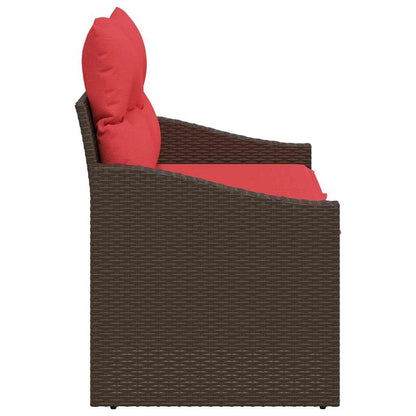 Zahradní Sofa Hnědá 123 X 62 X 69Cm Polyratan