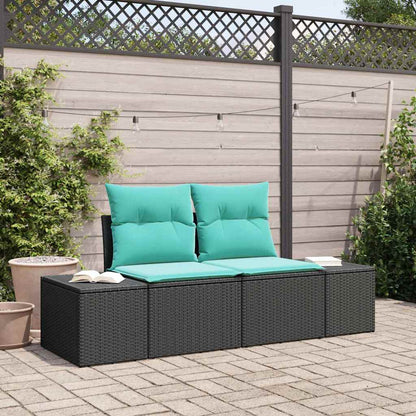 Zahradní Sofa S Polštářem 184 X 62 X 69 Cm Polyratan